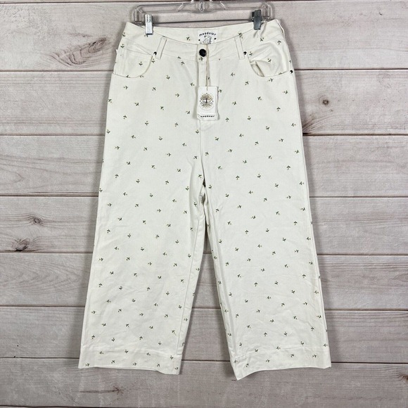 Meadows Jeans Meadows Hana Primavera Jeans Floral Embroidered